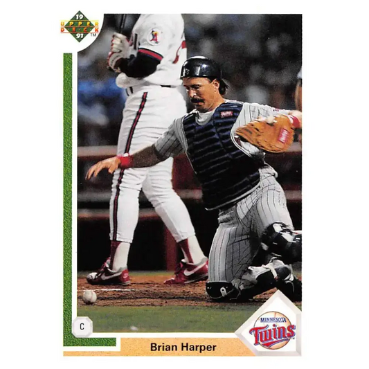 1991 Upper Deck #212 Brian Harper NM-MT Minnesota Twins Baseball Card - Baseball Card Single