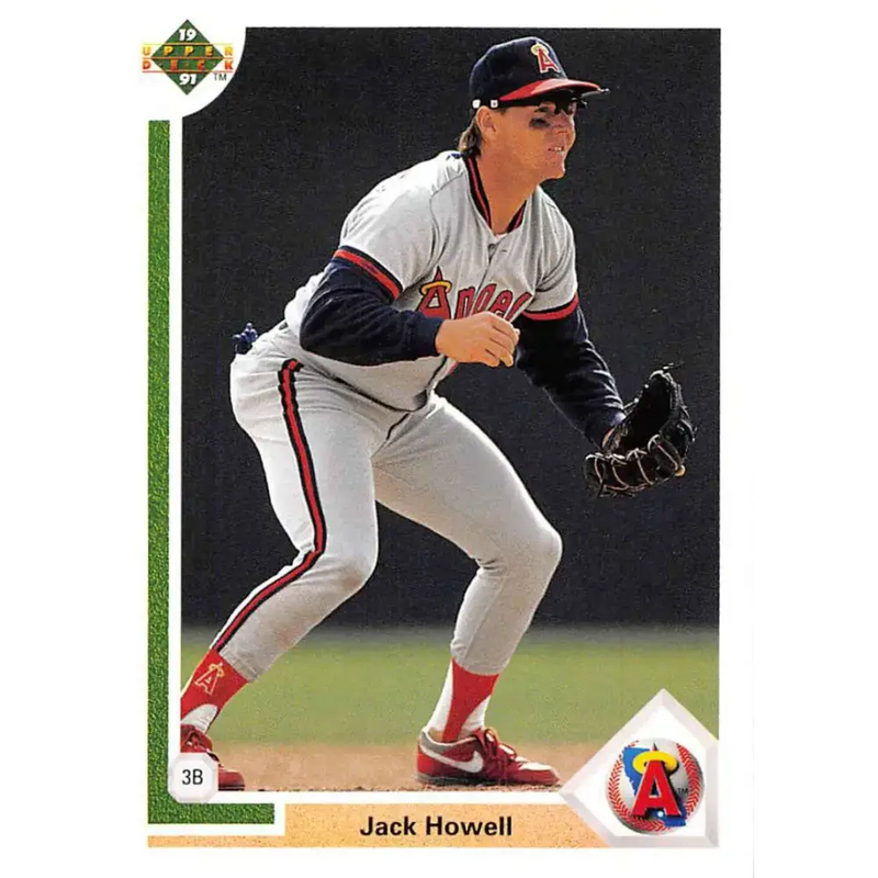 1991 Upper Deck #213 Jack Howell EX Excellent California Angels Baseball Card - Baseball Card Single