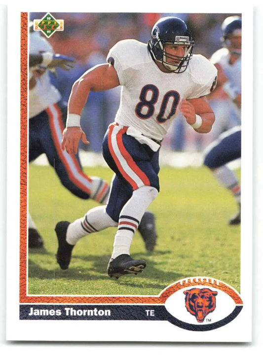 1991 Upper Deck #213 Jim Thornton NM-MT Chicago Bears Football Card - Football Card Single