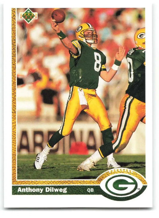 1991 Upper Deck #214 Anthony Dilweg NM-MT Green Bay Packers Football Card - Football Card Single