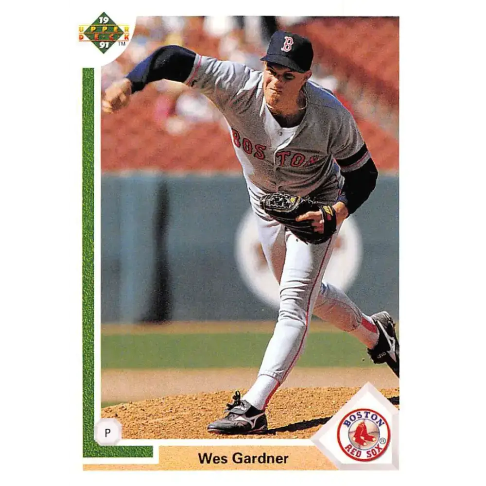 1991 Upper Deck #214 Wes Gardner EX Excellent Boston Red Sox Baseball Card