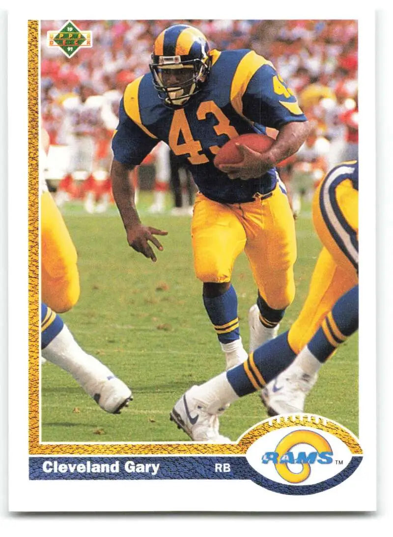 1991 Upper Deck #215 Cleveland Gary NM-MT Los Angeles Rams Football Card - Football Card Single