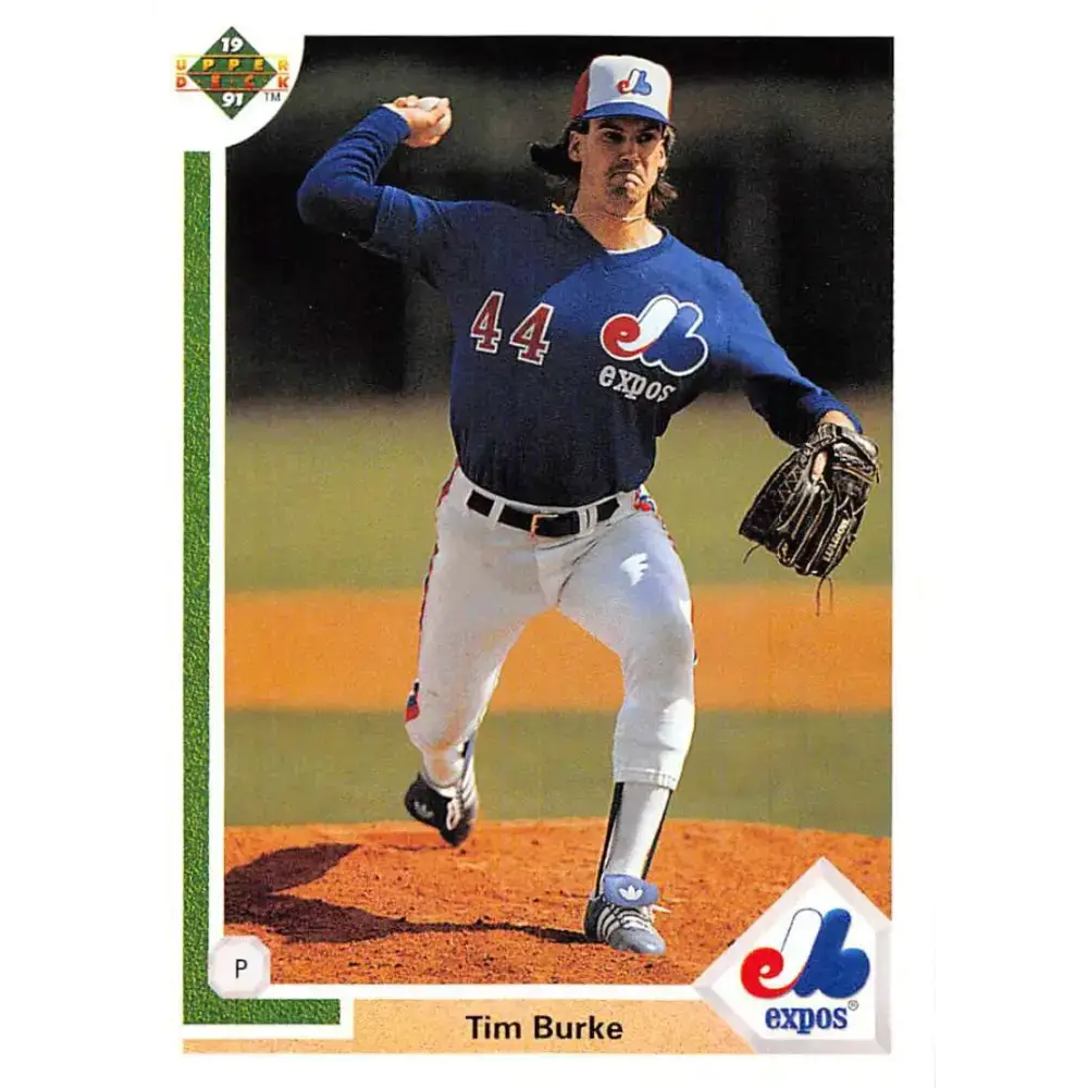 1991 Upper Deck #215 Tim Burke NM-MT Montreal Expos Baseball Card - Baseball Card Single
