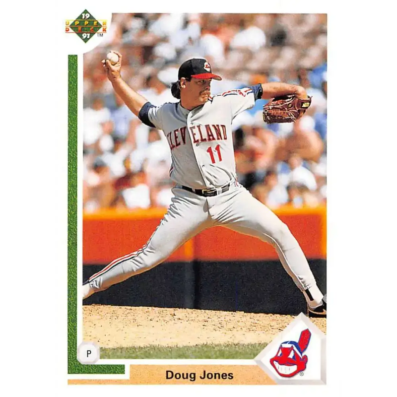 1991 Upper Deck #216 Doug Jones EX Excellent Cleveland Indians Baseball Card - Baseball Card Single