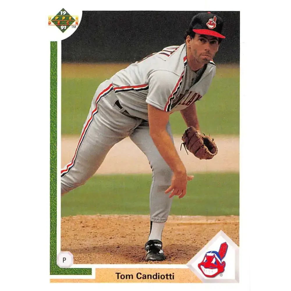 1991 Upper Deck #218 Tom Candiotti EX Excellent Cleveland Indians Baseball Card - Baseball Card Single