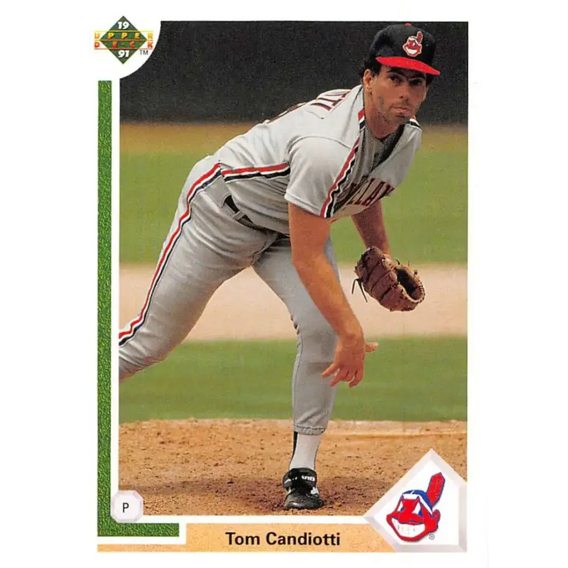 1991 Upper Deck #218 Tom Candiotti EX Excellent Cleveland Indians Baseball Card - Baseball Card Single