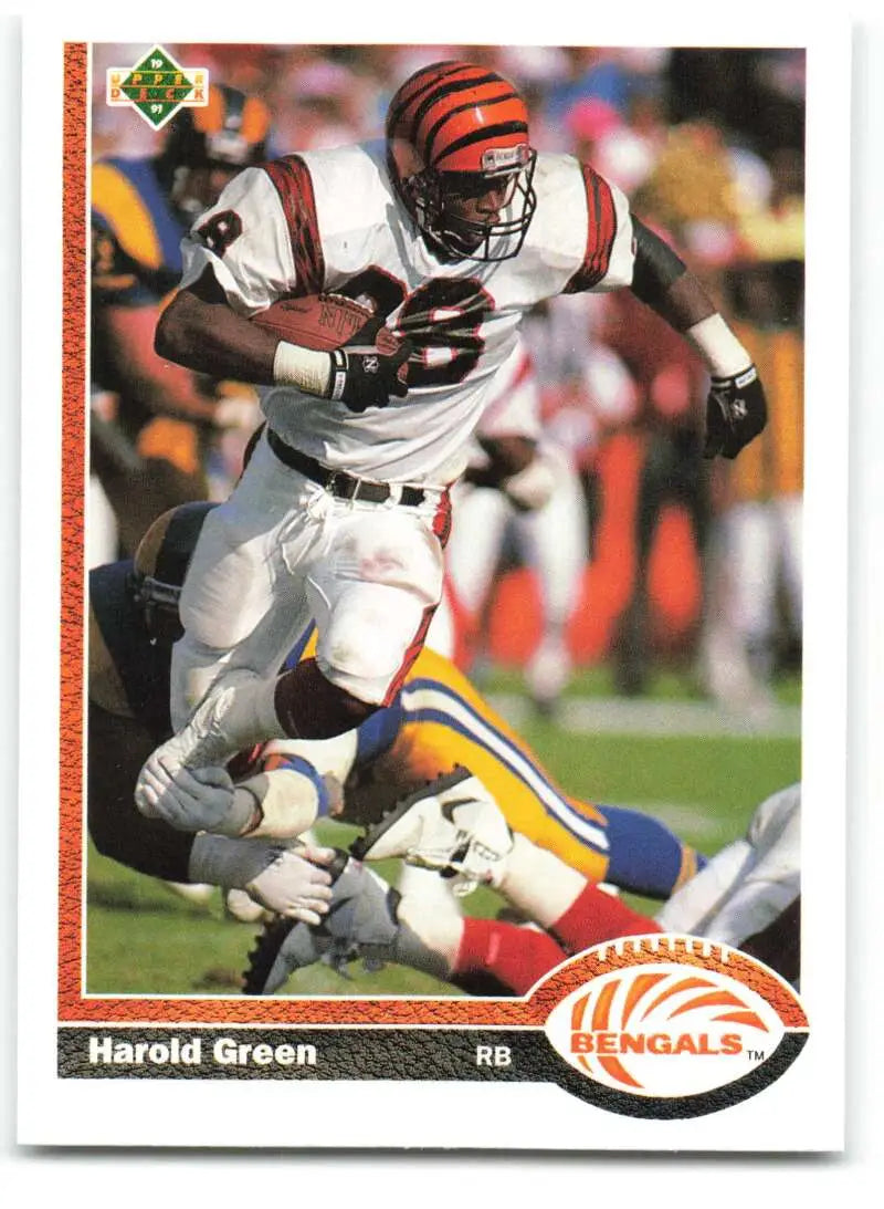 1991 Upper Deck #221 Harold Green NM-MT Cincinnati Bengals Football Card - Football Card Single
