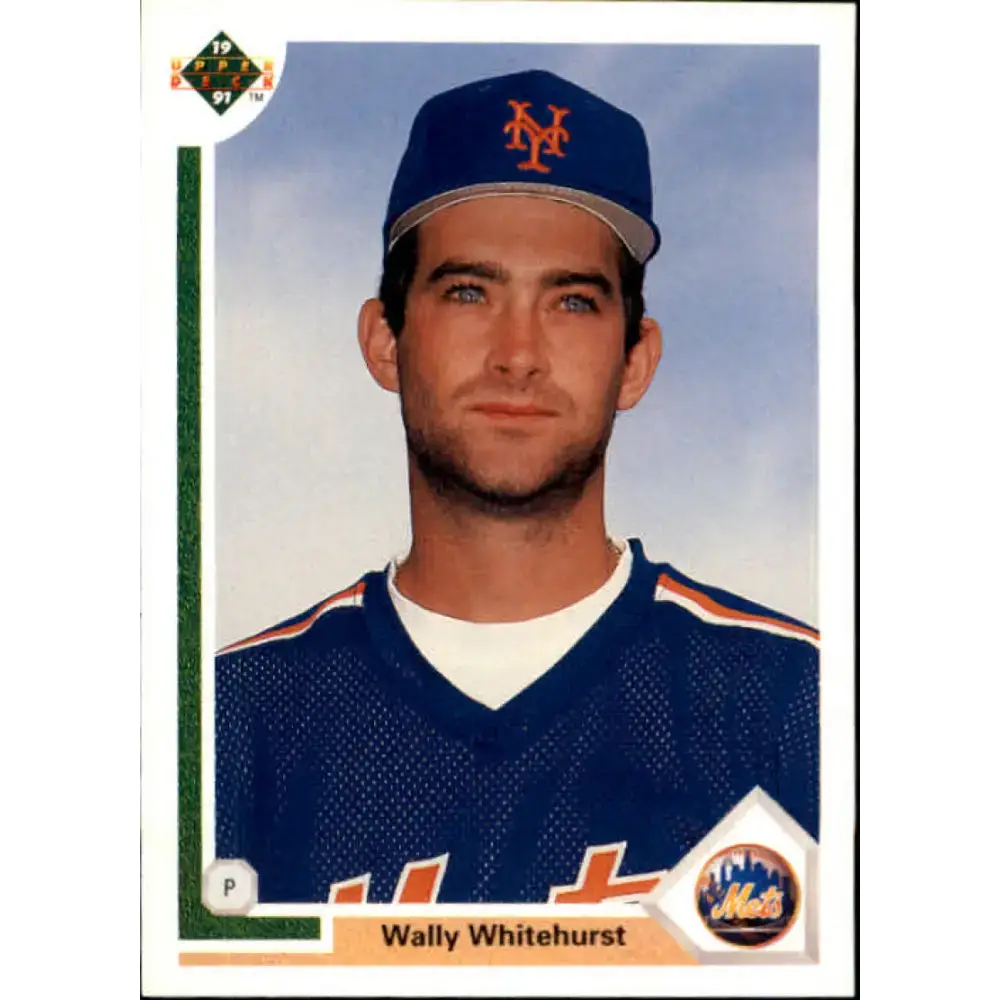 1991 Upper Deck #221 Wally Whitehurst EX Excellent New York Mets Baseball Card - Baseball Card Single