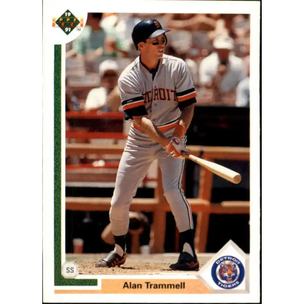 1991 Upper Deck #223 Alan Trammell EX Excellent Detroit Tigers Baseball Card - Baseball Card Single