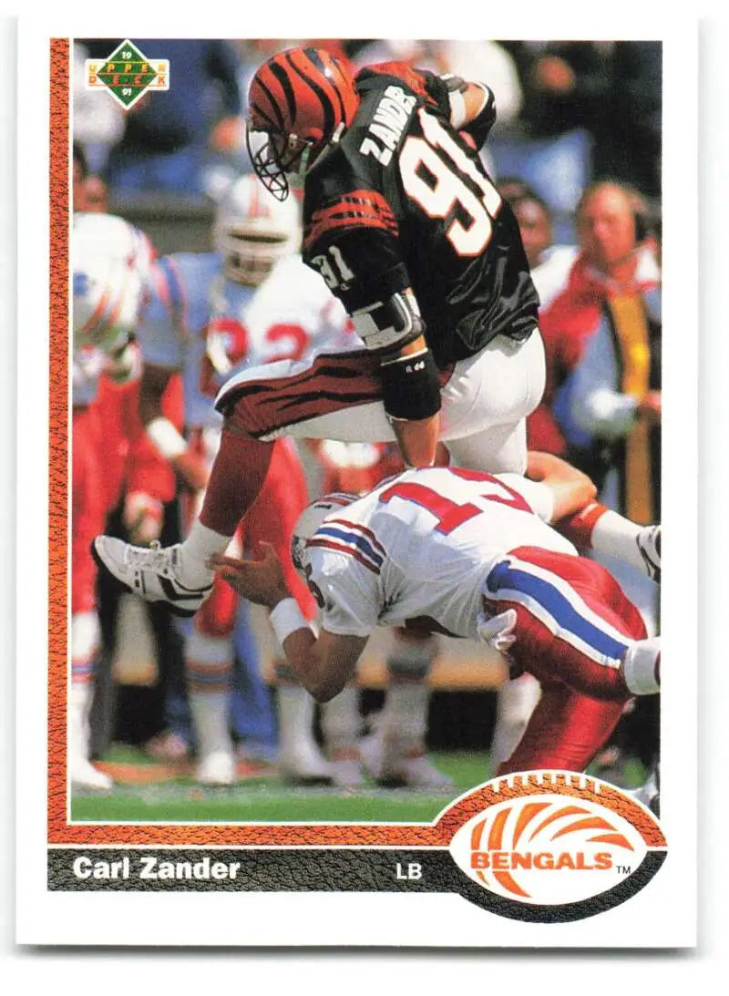 1991 Upper Deck #223 Carl Zander NM-MT Cincinnati Bengals Football Card - Football Card Single
