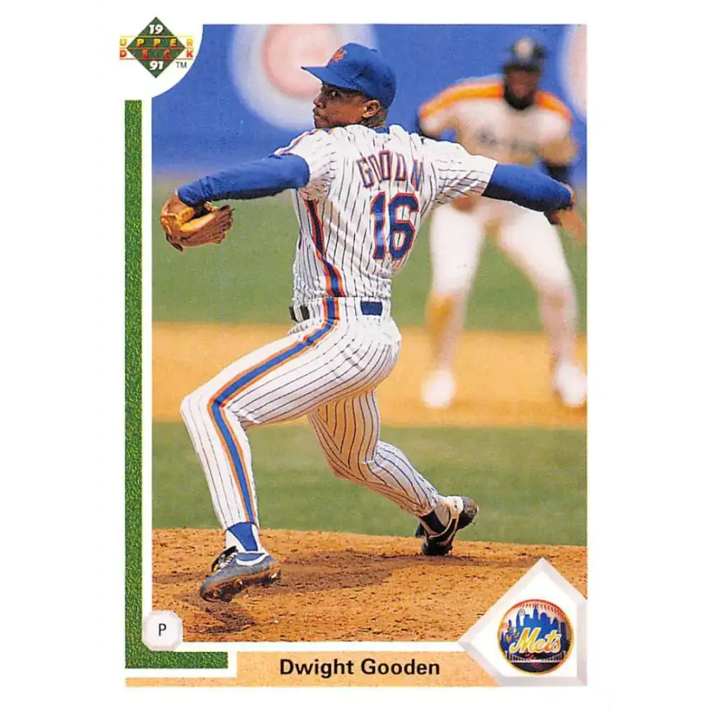 1991 Upper Deck #224 Dwight Gooden EX Excellent New York Mets Baseball Card - Baseball Card Single
