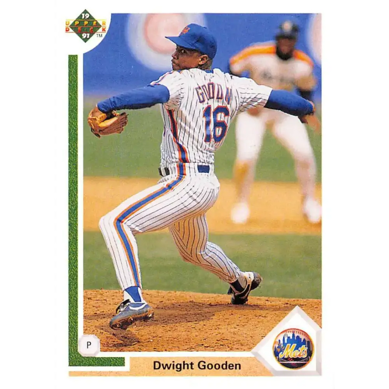 1991 Upper Deck #224 Dwight Gooden EX Excellent New York Mets Baseball Card - Baseball Card Single