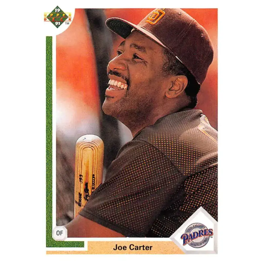1991 Upper Deck #226 Joe Carter EX Excellent San Diego Padres Baseball Card - Baseball Card Single
