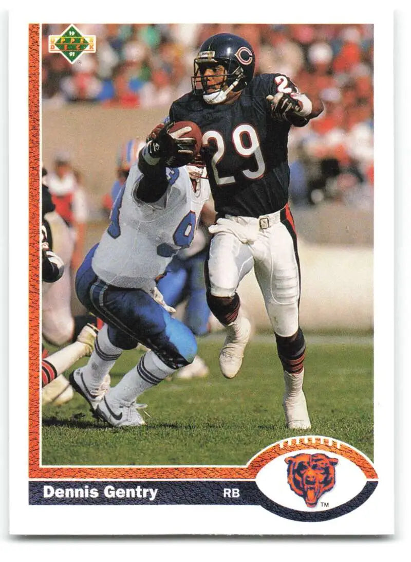 1991 Upper Deck #227 Dennis Gentry NM-MT Chicago Bears Football Card - Football Card Single