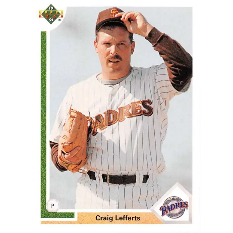 1991 Upper Deck #228 Craig Lefferts NM-MT San Diego Padres Baseball Card - Baseball Card Single