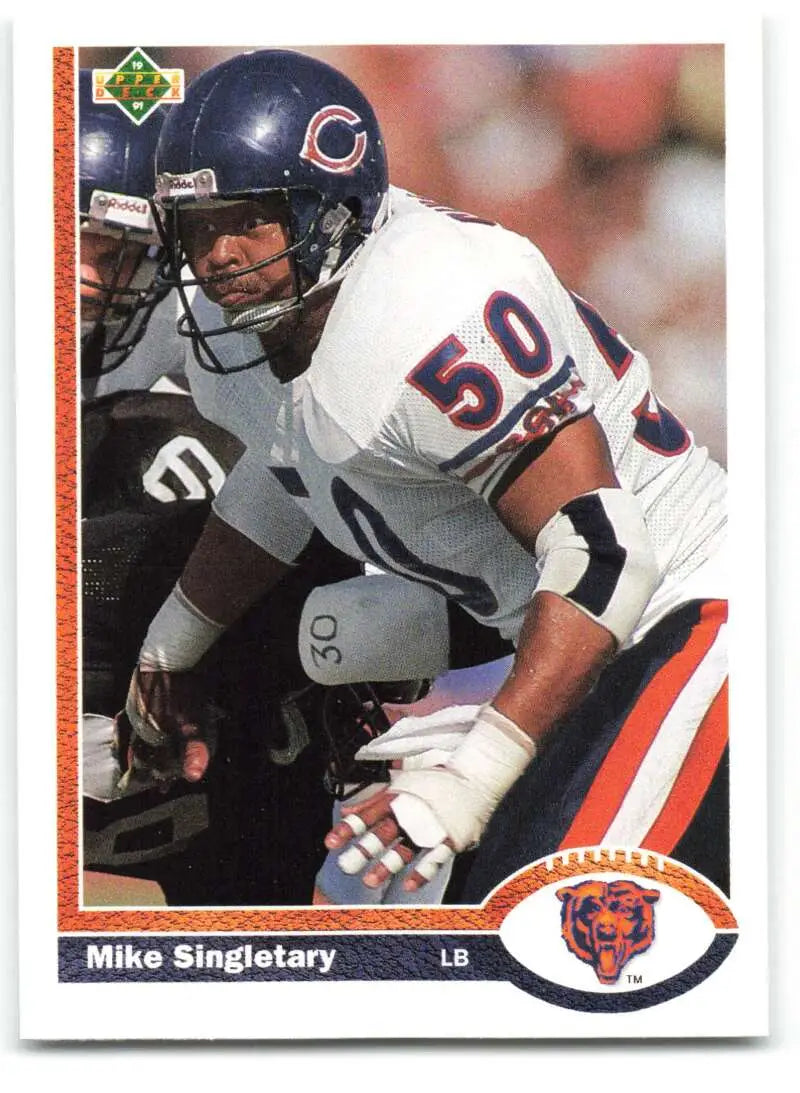 1991 Upper Deck #229 Mike Singletary NM-MT Chicago Bears Football Card - Football Card Single
