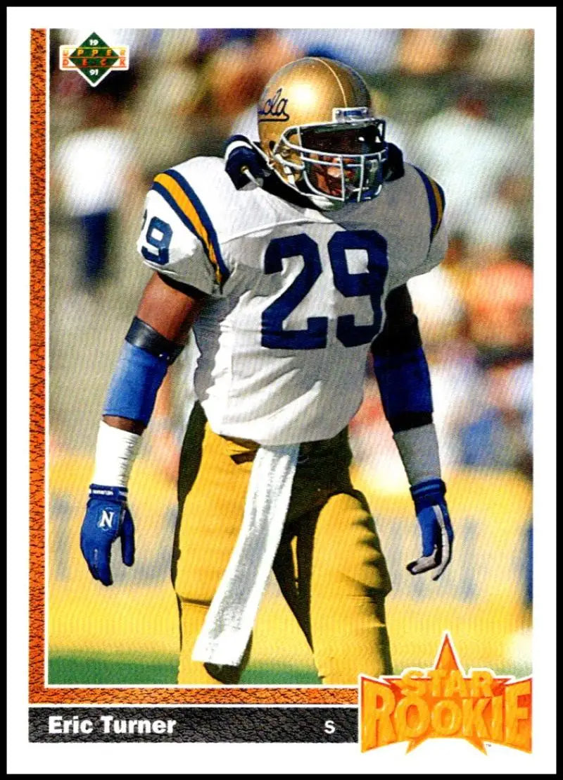 1991 Upper Deck #23 Eric Turner NM-MT RC Rookie Cleveland Browns Football Card - Football Card Single