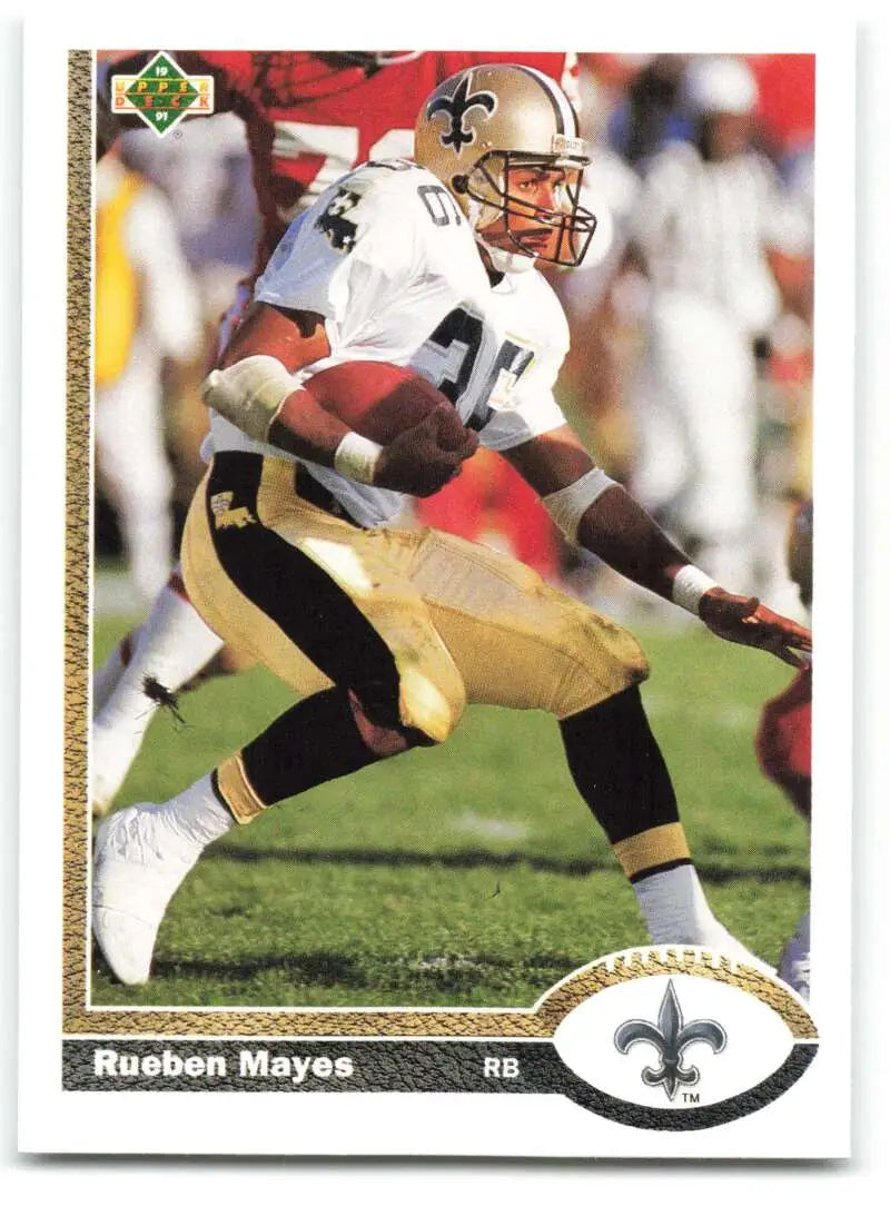 1991 Upper Deck #230 Rueben Mayes NM-MT New Orleans Saints Football Card - Football Card Single