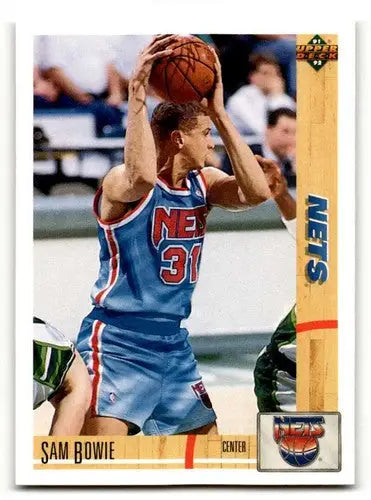 1991 Upper Deck #231 Sam Bowie New Jersey Nets Basketball Cards NM N ID:55717 - Basketball Card Single