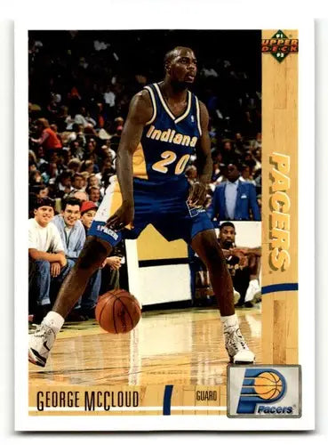 1991 Upper Deck #233 George McCloud Indiana Pacers Basketball Cards ID:55707 - Basketball Card Single