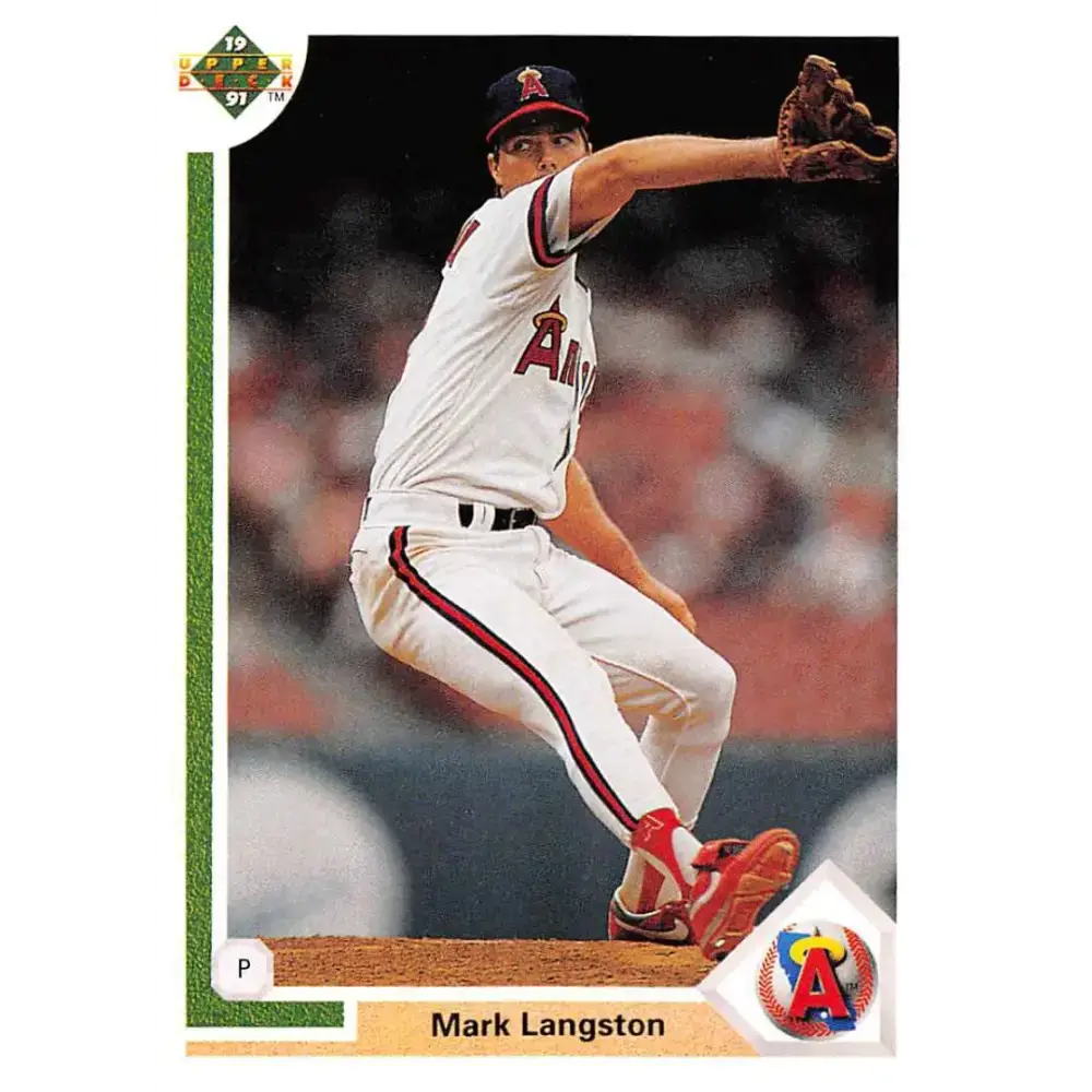 1991 Upper Deck #234 Mark Langston EX Excellent California Angels Baseball Card - Baseball Card Single