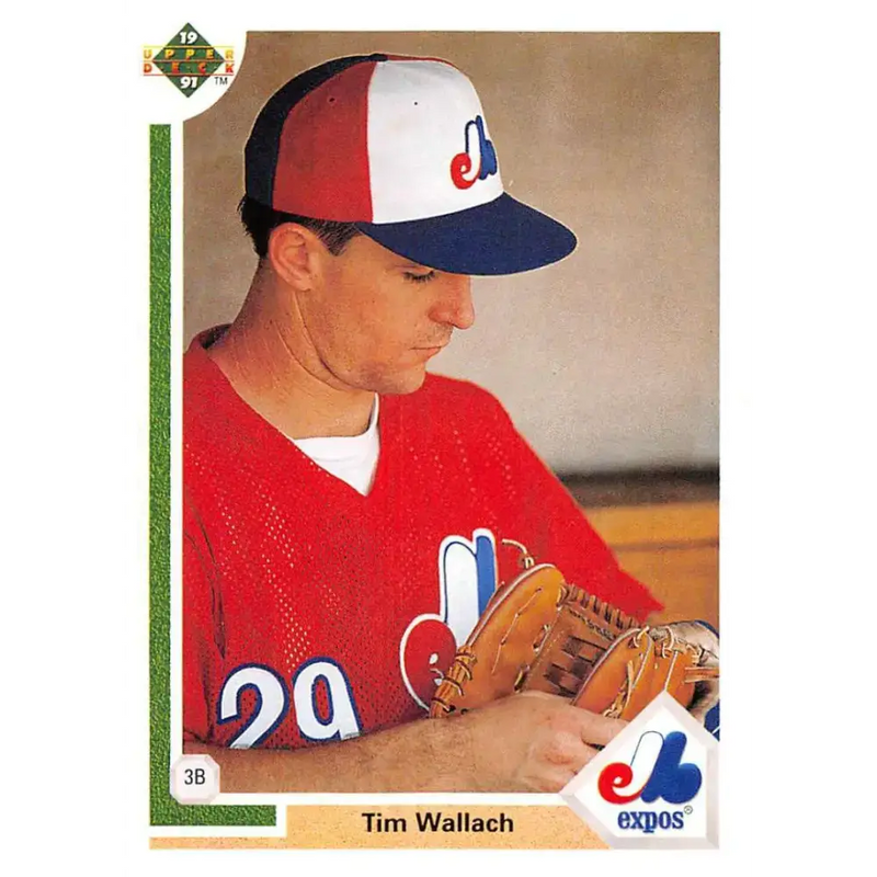 1991 Upper Deck #235 Tim Wallach EX Excellent Montreal Expos Baseball Card - Baseball Card Single