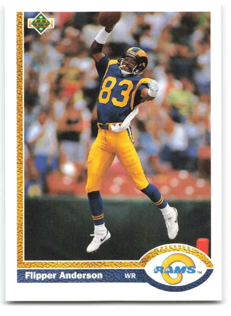 1991 Upper Deck #237 Flipper Anderson NM-MT Los Angeles Rams Football Card - Football Card Single