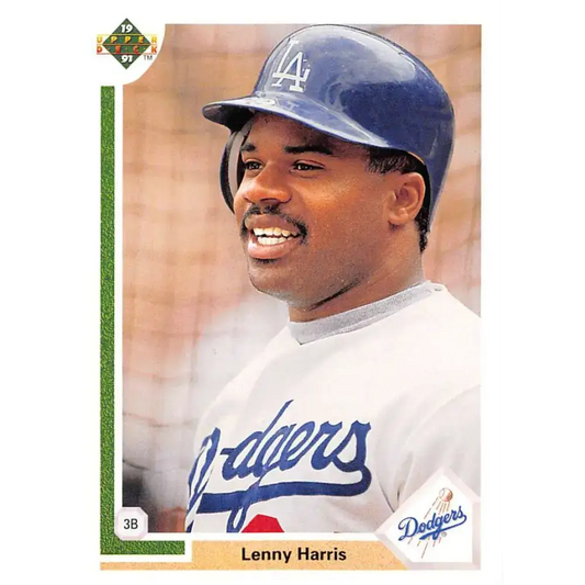 1991 Upper Deck #239 Lenny Harris EX Excellent Los Angeles Dodgers Baseball Card