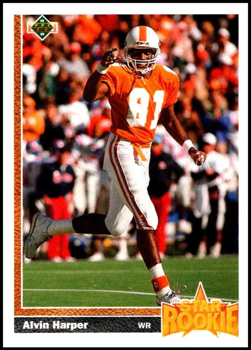 1991 Upper Deck #24 Alvin Harper NM-MT RC Rookie Dallas Cowboys Football Card - Football Card Single