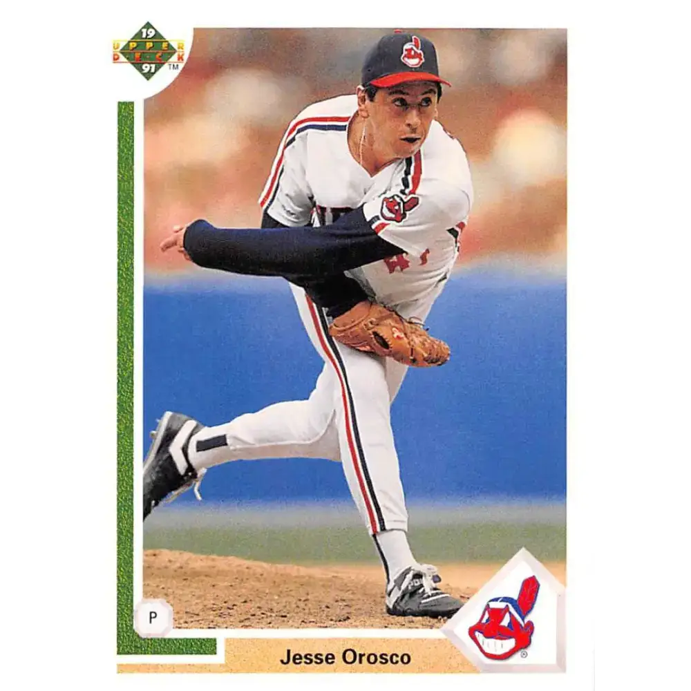1991 Upper Deck #240 Jesse Orosco EX Excellent Cleveland Indians Baseball Card - Baseball Card Single