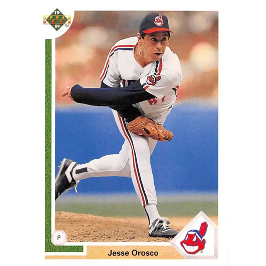 1991 Upper Deck #240 Jesse Orosco NM-MT Cleveland Indians Baseball Card - Baseball Card Single