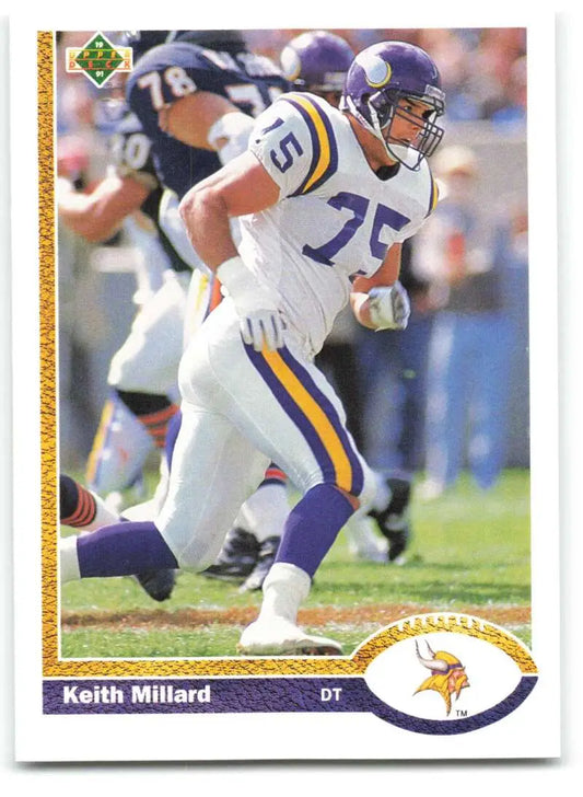 1991 Upper Deck #240 Keith Millard NM-MT Minnesota Vikings Football Card - Football Card Single