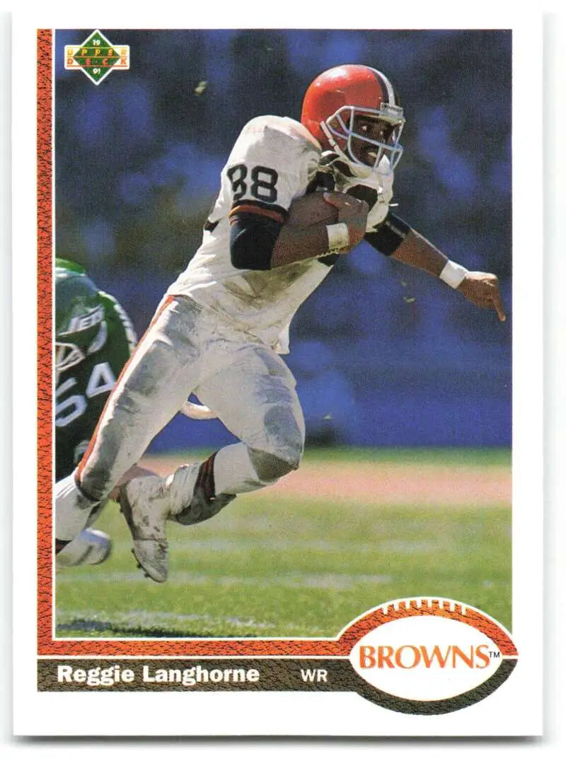 1991 Upper Deck #241 Reggie Langhorne NM-MT Cleveland Browns Football Card - Football Card Single