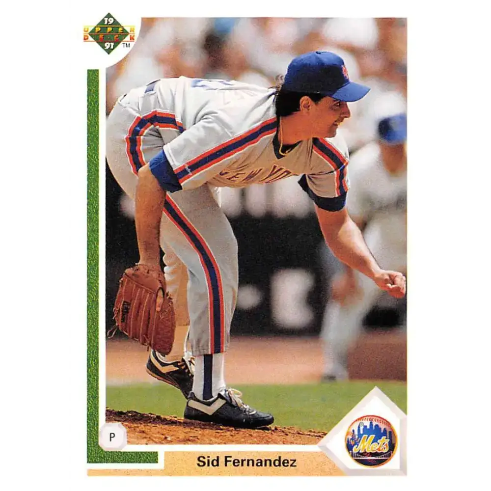 1991 Upper Deck #242 Sid Fernandez EX Excellent New York Mets Baseball Card - Baseball Card Single
