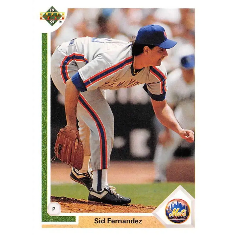 1991 Upper Deck #242 Sid Fernandez EX Excellent New York Mets Baseball Card - Baseball Card Single