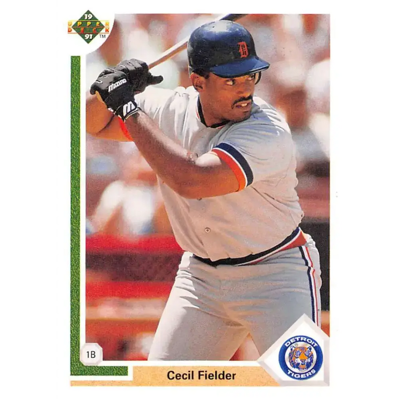 1991 Upper Deck #244 Cecil Fielder NM-MT Detroit Tigers Baseball Card - Baseball Card Single