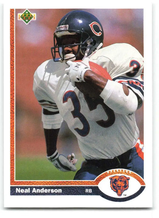 1991 Upper Deck #244 Neal Anderson NM-MT Chicago Bears Football Card - Football Card Single