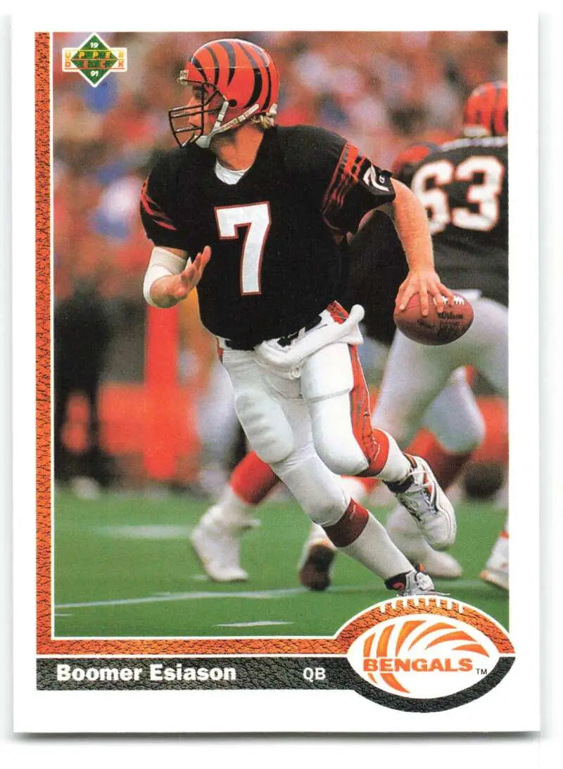 1991 Upper Deck #245 Boomer Esiason NM-MT Cincinnati Bengals Football Card - Football Card Single