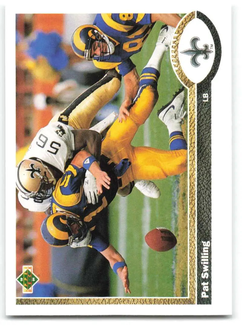 1991 Upper Deck #246 Pat Swilling NM-MT New Orleans Saints Football Card - Football Card Single