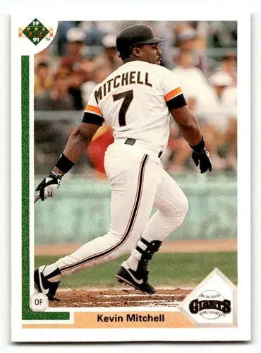 1991 Upper Deck #247 Kevin Mitchell San Francisco Giants Baseball Ca ID:54277 - Baseball Card Single