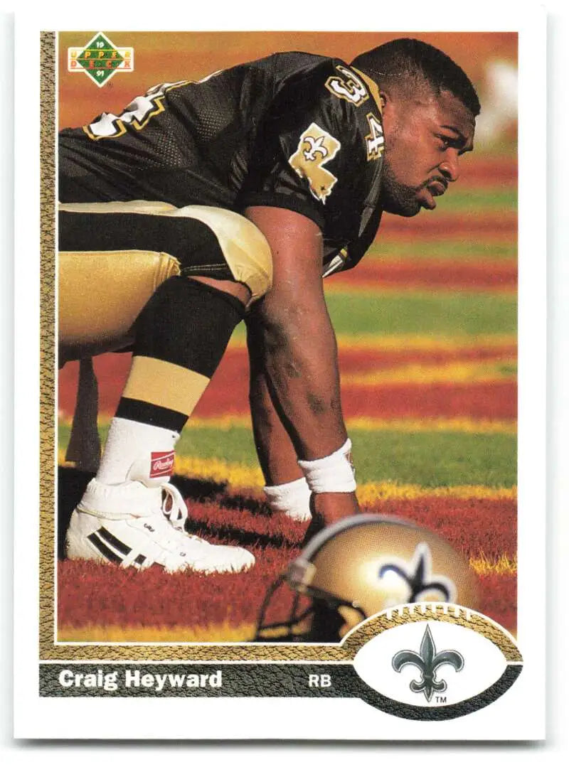 1991 Upper Deck #248 Craig Heyward NM-MT New Orleans Saints Football Card - Football Card Single