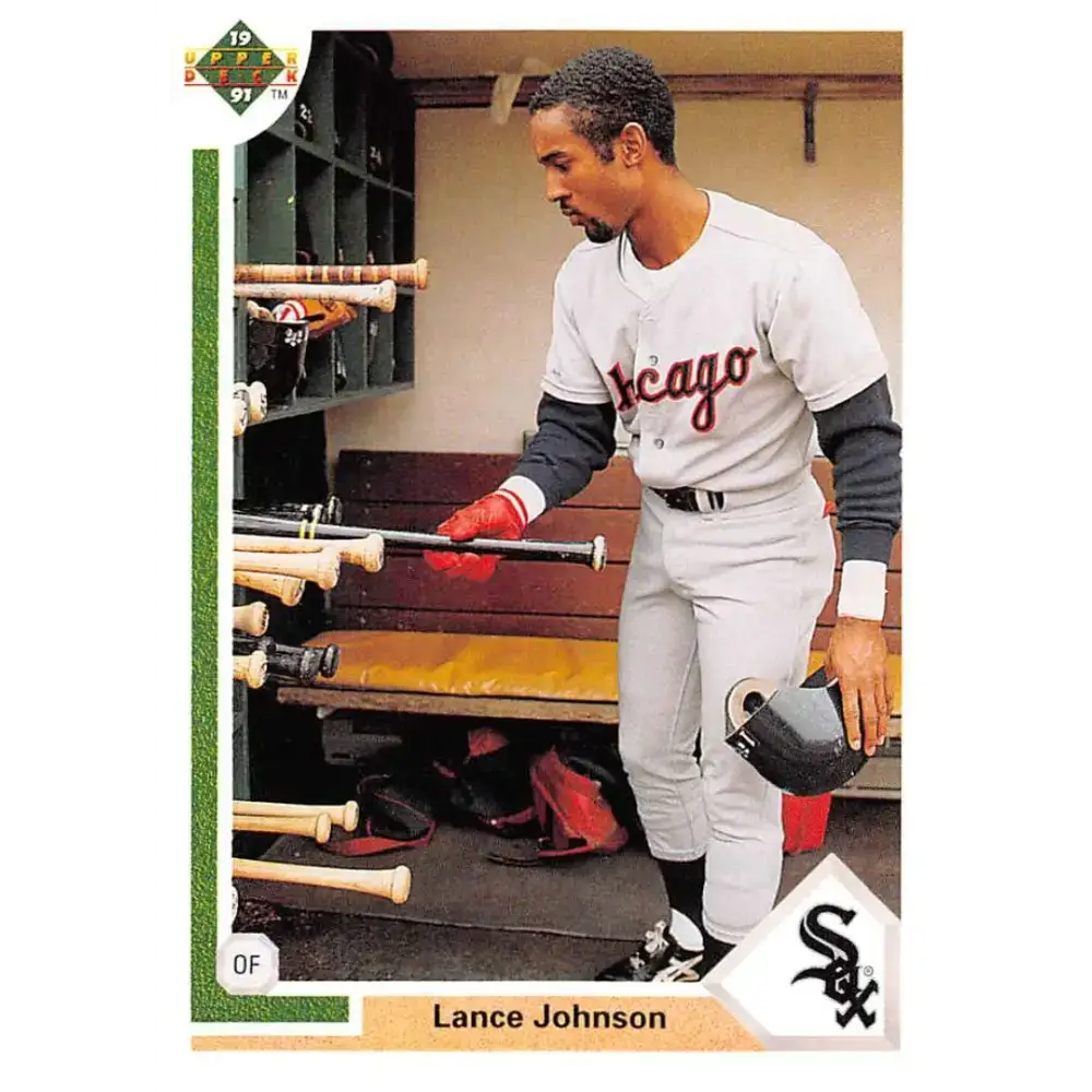 1991 Upper Deck #248 Lance Johnson EX Excellent Chicago White Sox Baseball Card - Baseball Card Single