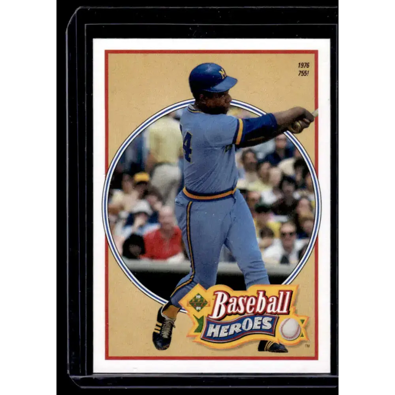 1991 Upper Deck #25 Hank Aaron Atlanta Braves NM-MT Baseball Card - Baseball Card Single