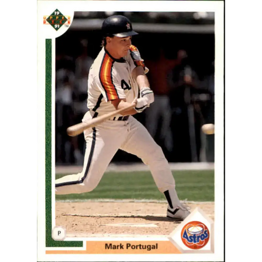 1991 Upper Deck #250 Mark Portugal EX Excellent Houston Astros Baseball Card - Baseball Card Single