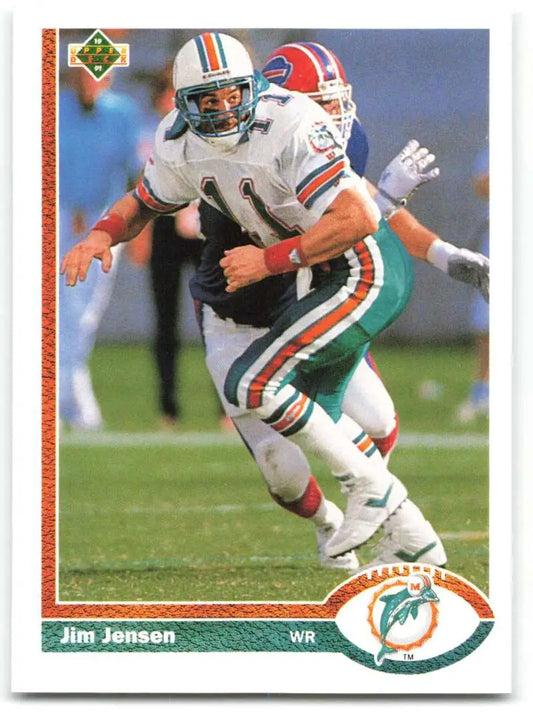 1991 Upper Deck #251 Jim Jensen NM-MT Miami Dolphins Football Card - Football Card Single