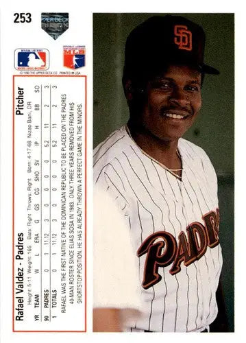 1991 Upper Deck Rafael Valdez baseball card with original gloss perfect for collectors