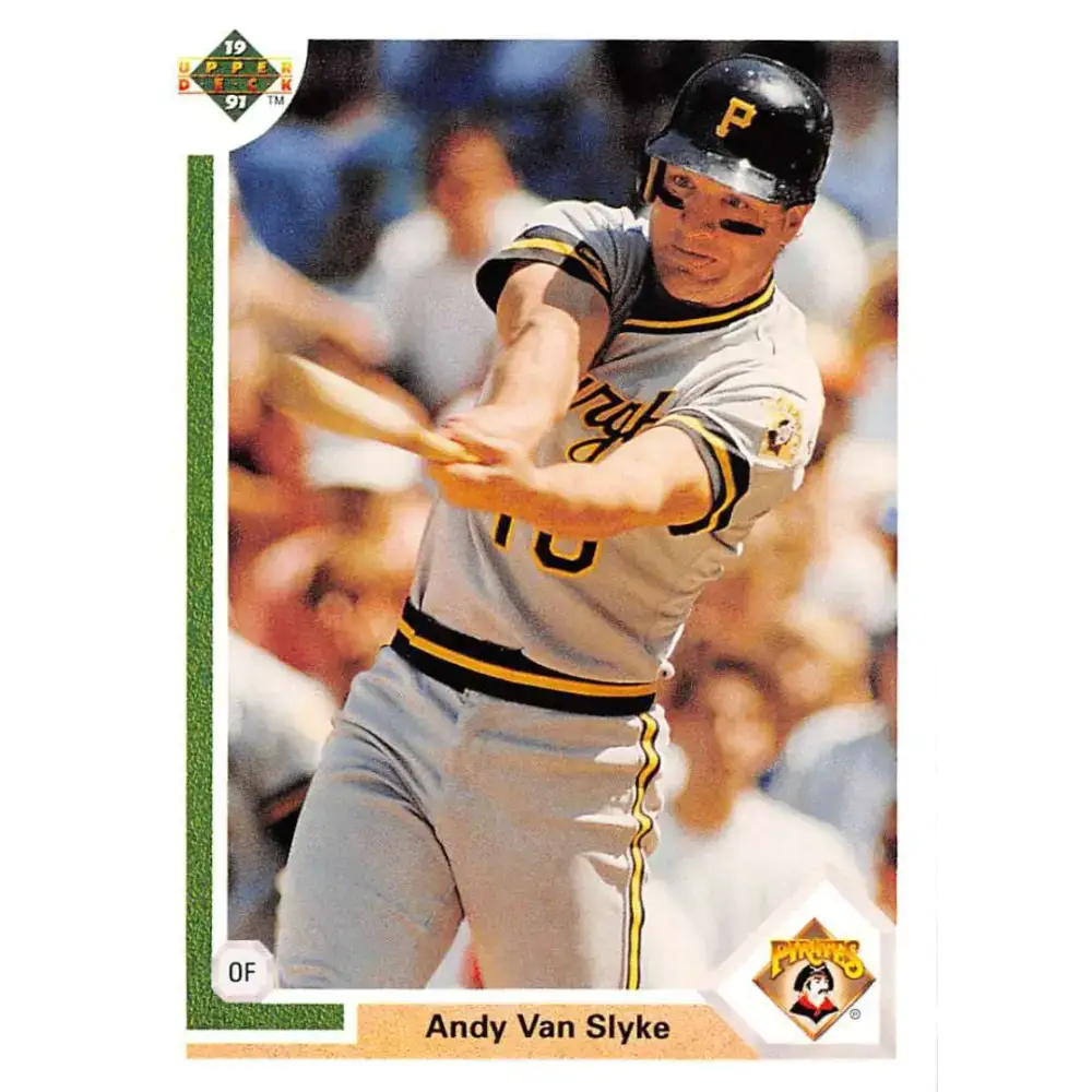 1991 Upper Deck #256 Andy Van Slyke NM-MT Pittsburgh Pirates Baseball Card - Baseball Card Single