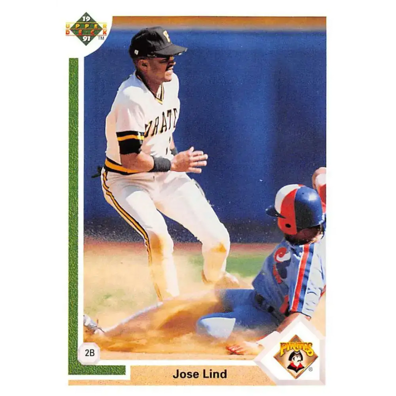 1991 Upper Deck #258 Jose Lind NM-MT Pittsburgh Pirates Baseball Card - Baseball Card Single