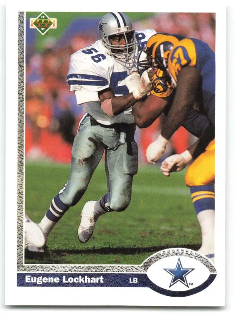 1991 Upper Deck #259 Eugene Lockhart NM-MT Dallas Cowboys Football Card - Football Card Single