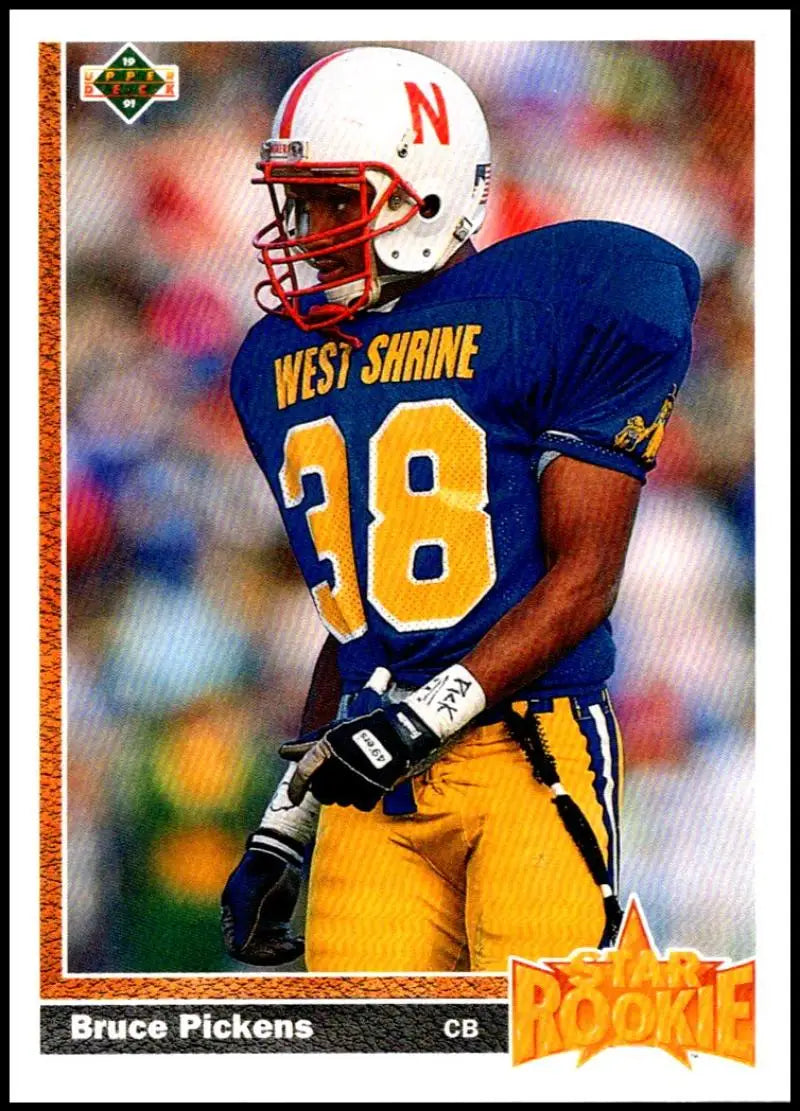 1991 Upper Deck #26 Bruce Pickens NM-MT RC Rookie Atlanta Falcons Football Card - Football Card Single